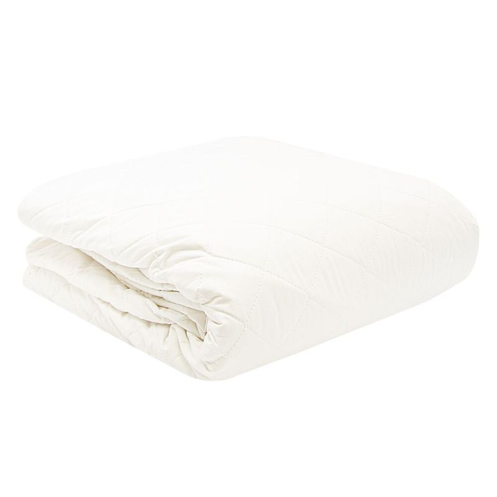 Protect-A-Bed QuiltGuard Waterproof Cotton Mattress Pad in White, Queen Size